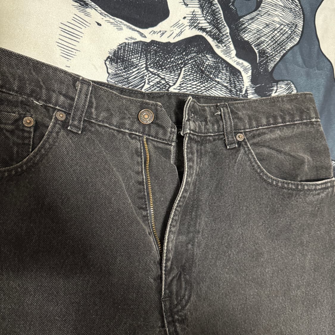 리바이스 90s 506 흑청데님팬츠 84X84 (31사이즈) 상품이미지3