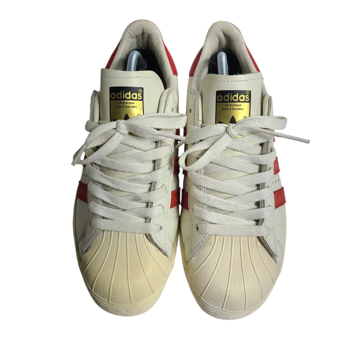 250) adidas 아디다스 슈퍼스타 80s 디럭스 흰/빨 상품이미지5