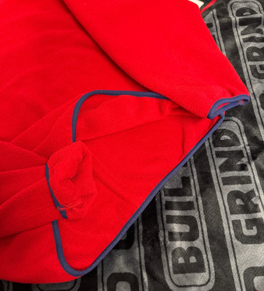 울리치 쿼터 스냅 티 플리스 풀오버 레드 네이비 상품이미지5