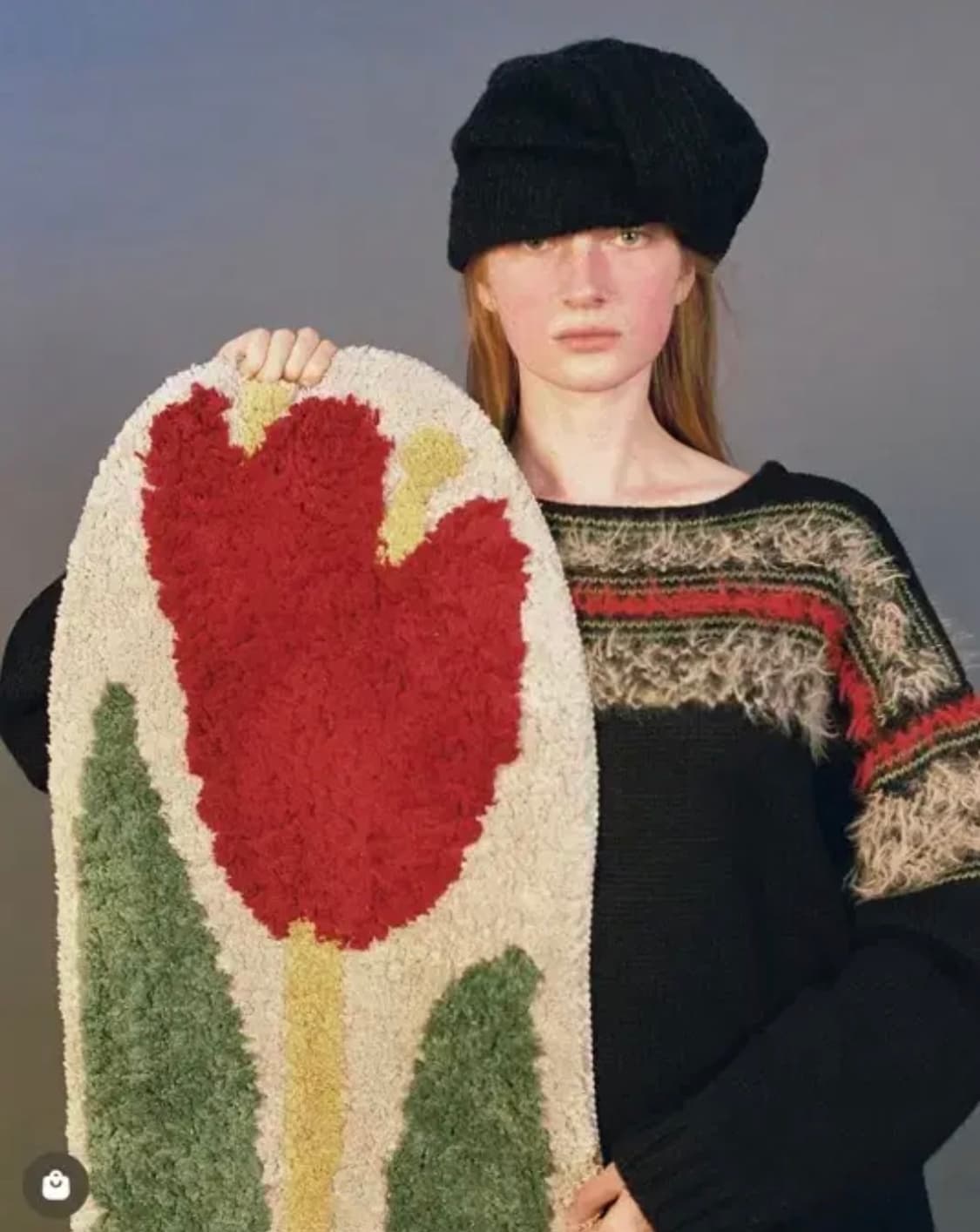 어썸니즈 터번햇 리본 블랙 상품이미지1