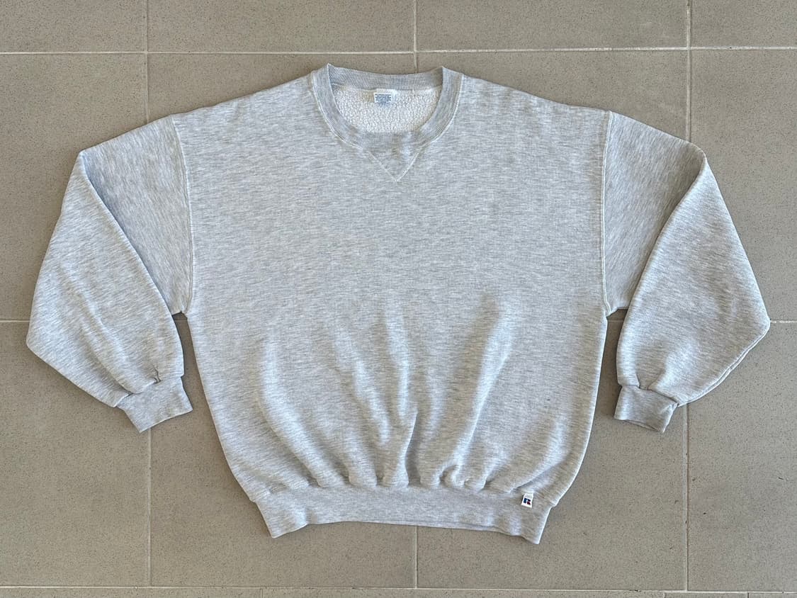 90s 빈티지 러셀 스웻셔츠 그레이 XL 상품이미지1