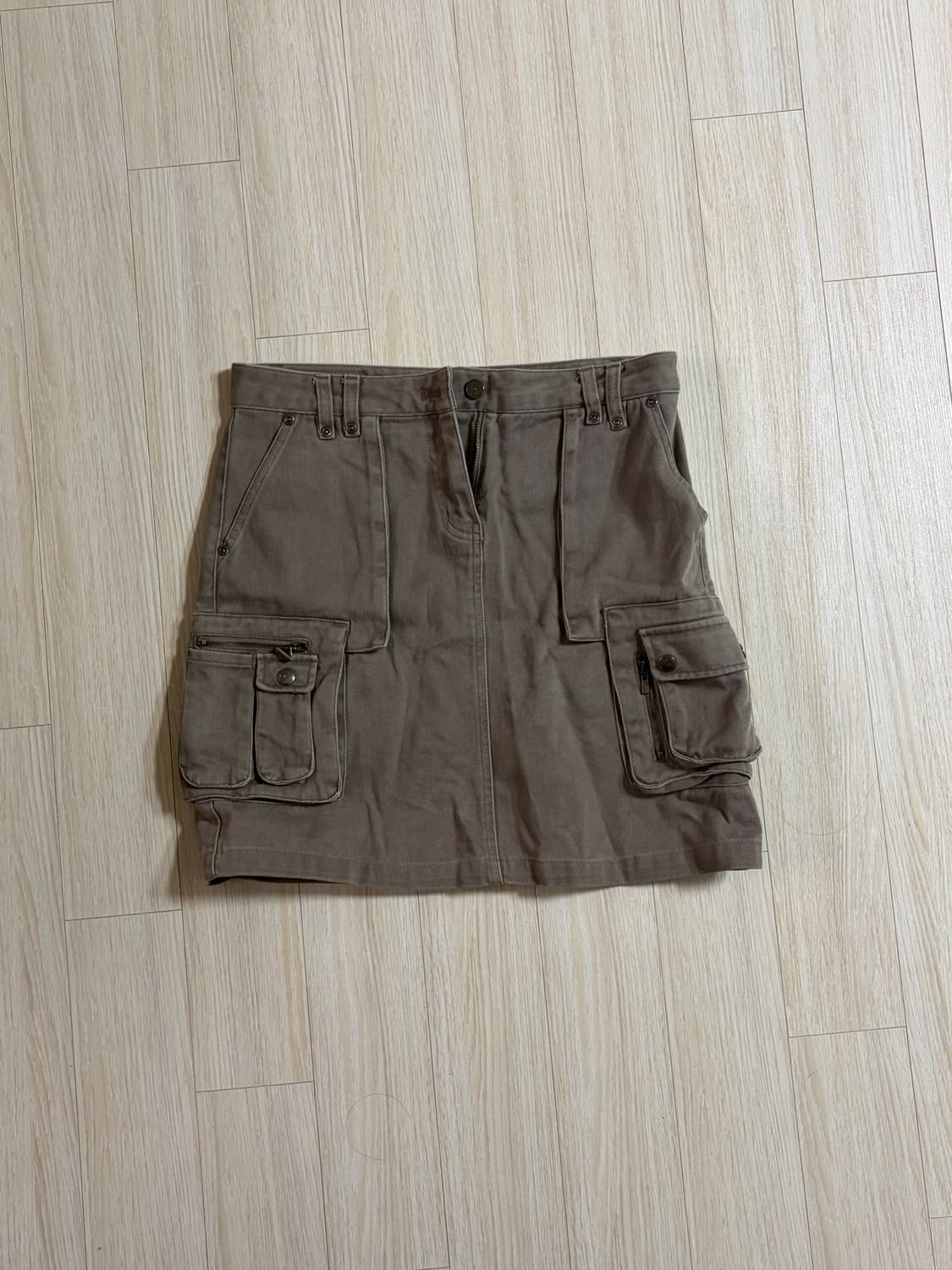진브라운 카고 스커트 상품이미지1