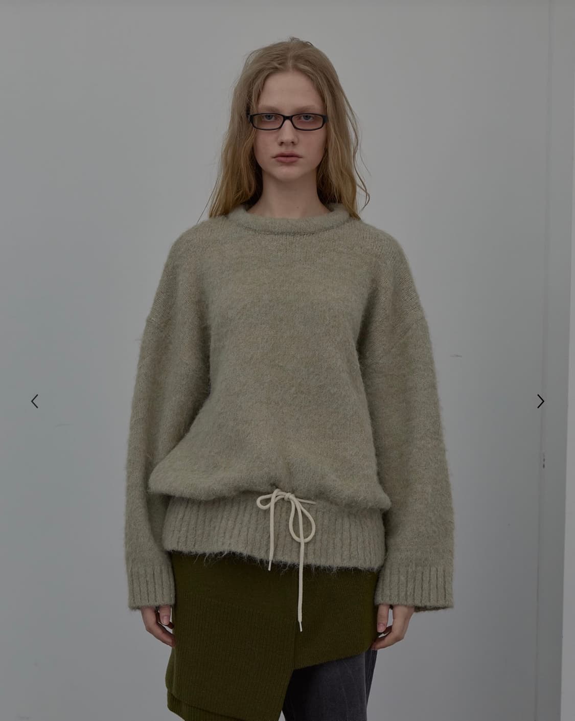 [LCDC] STRING DETAIL KNIT TOP (BEIGE) 상품이미지1