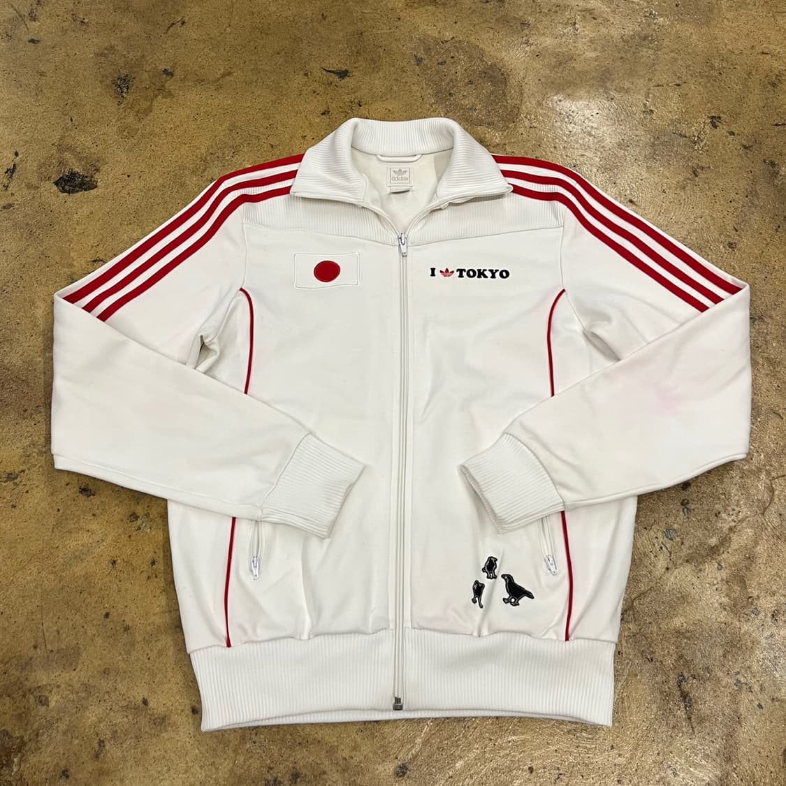 아디다스 도쿄 일본 흰빨 져지 트랙탑 95 상품이미지3