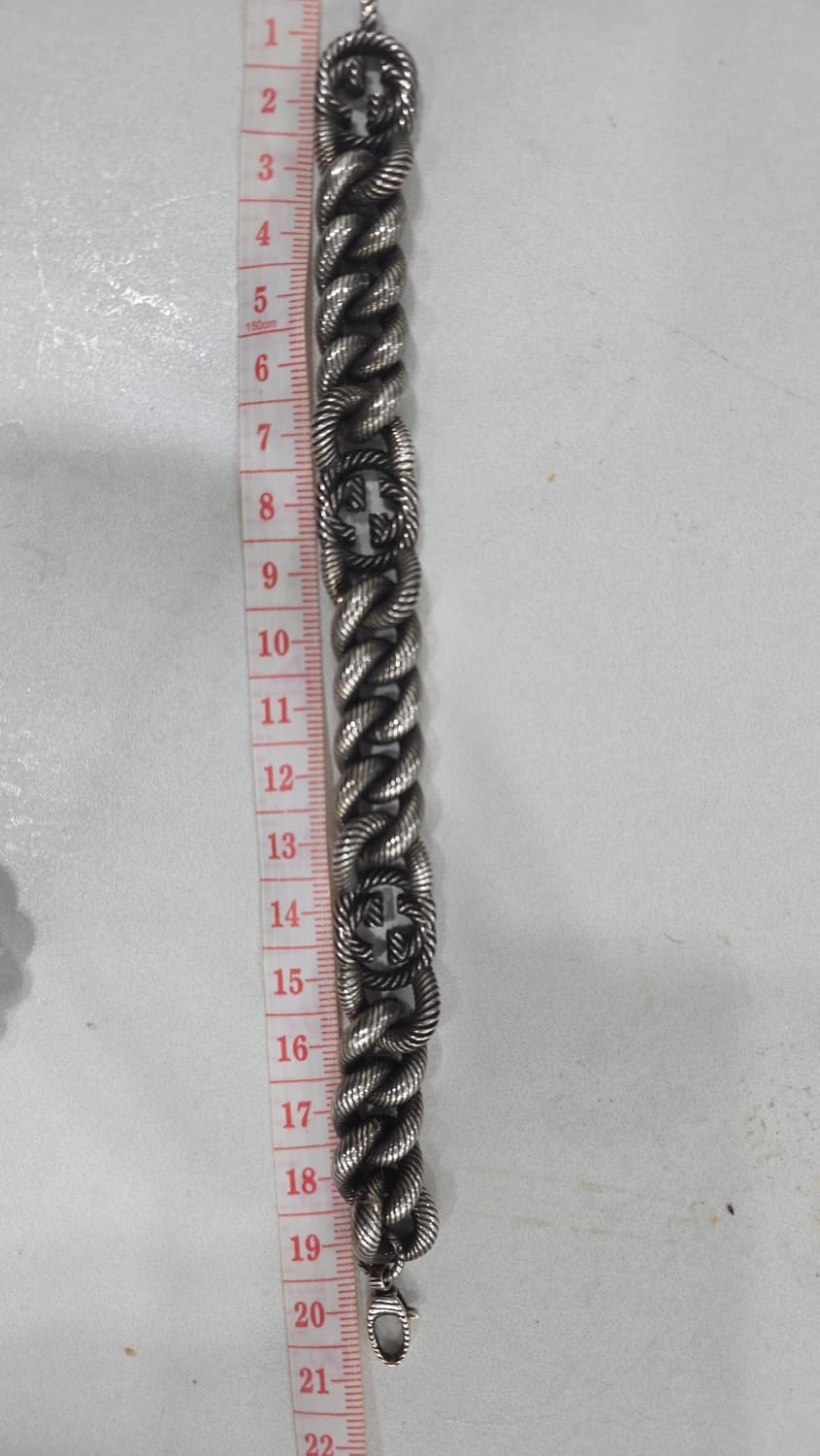 구찌 925실버 팔찌 반지세트 상품이미지9