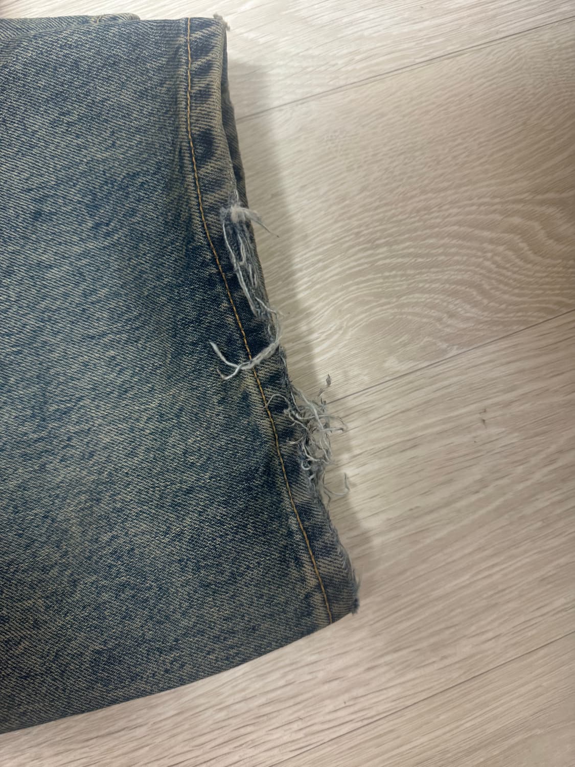 해칭룸 커브드진 빈티지블루4사이즈 상품이미지5