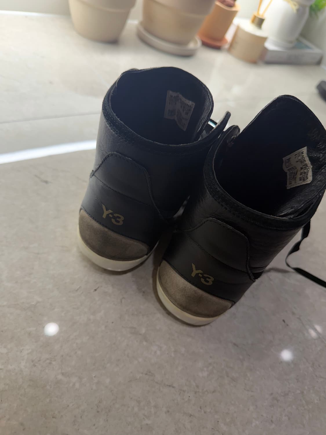 Y-3 요지야마모토 블랙 하이탑 스니커즈 상품이미지3