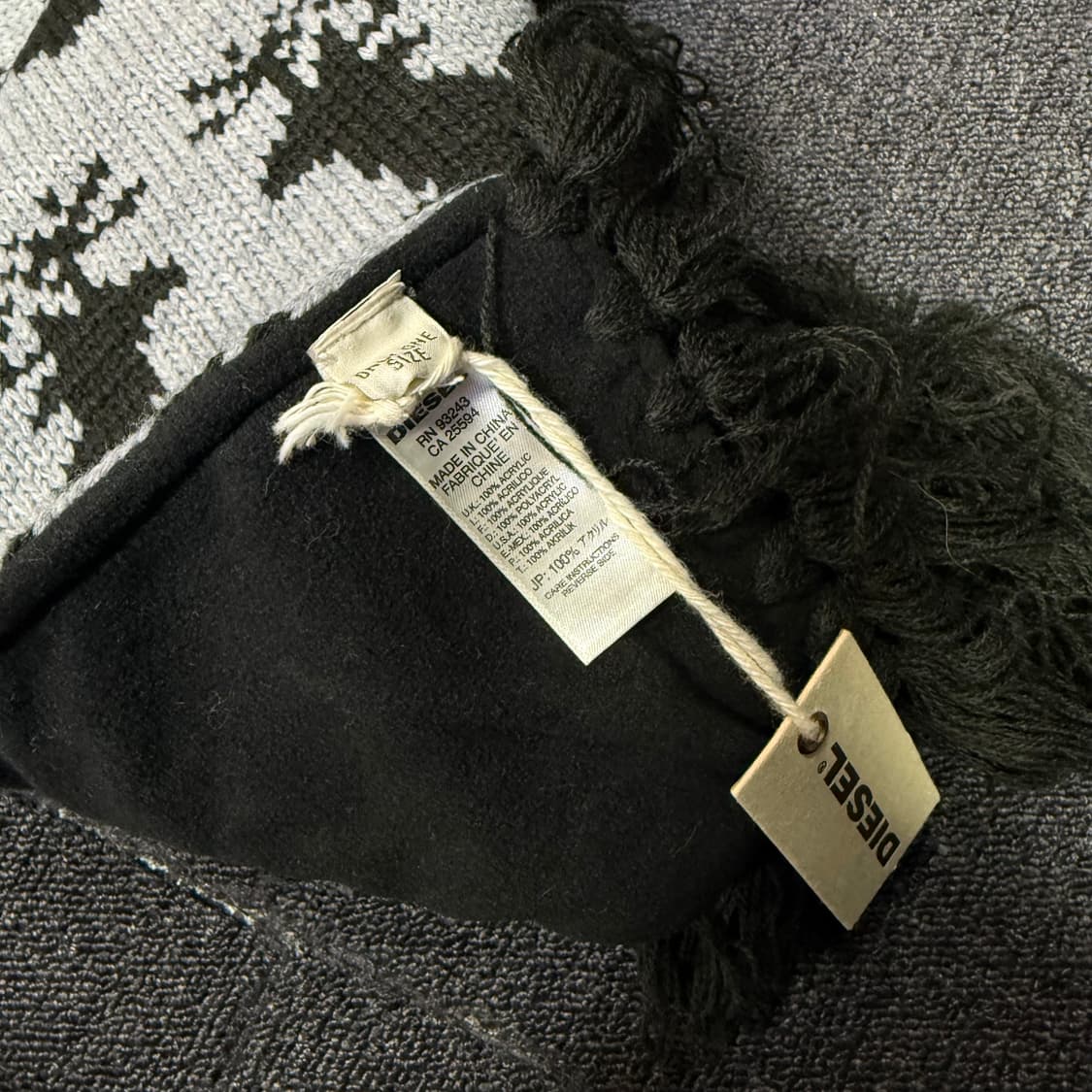 디젤 스컬 니트짜임 목도리 상품이미지8