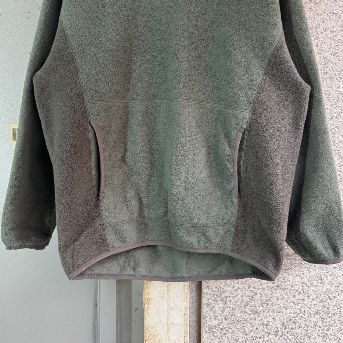 GU JPN 배색 플리스 후드티 상품이미지5