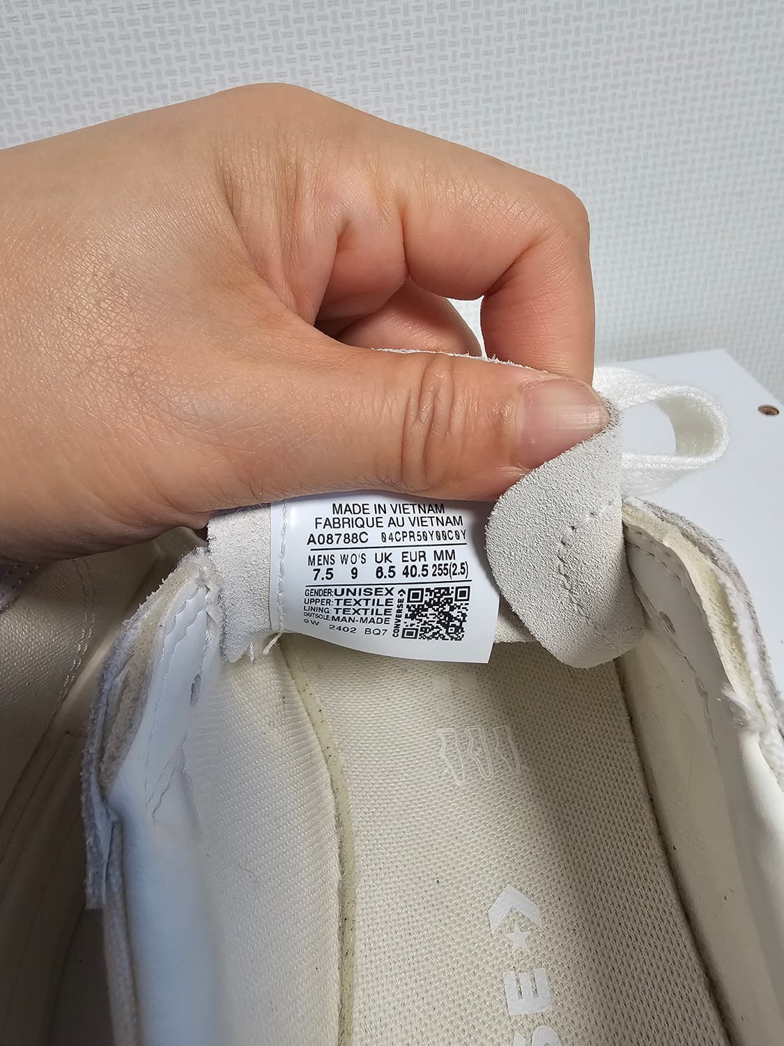 컨버스 원스타 플랫폼 흰색 255 상품이미지6