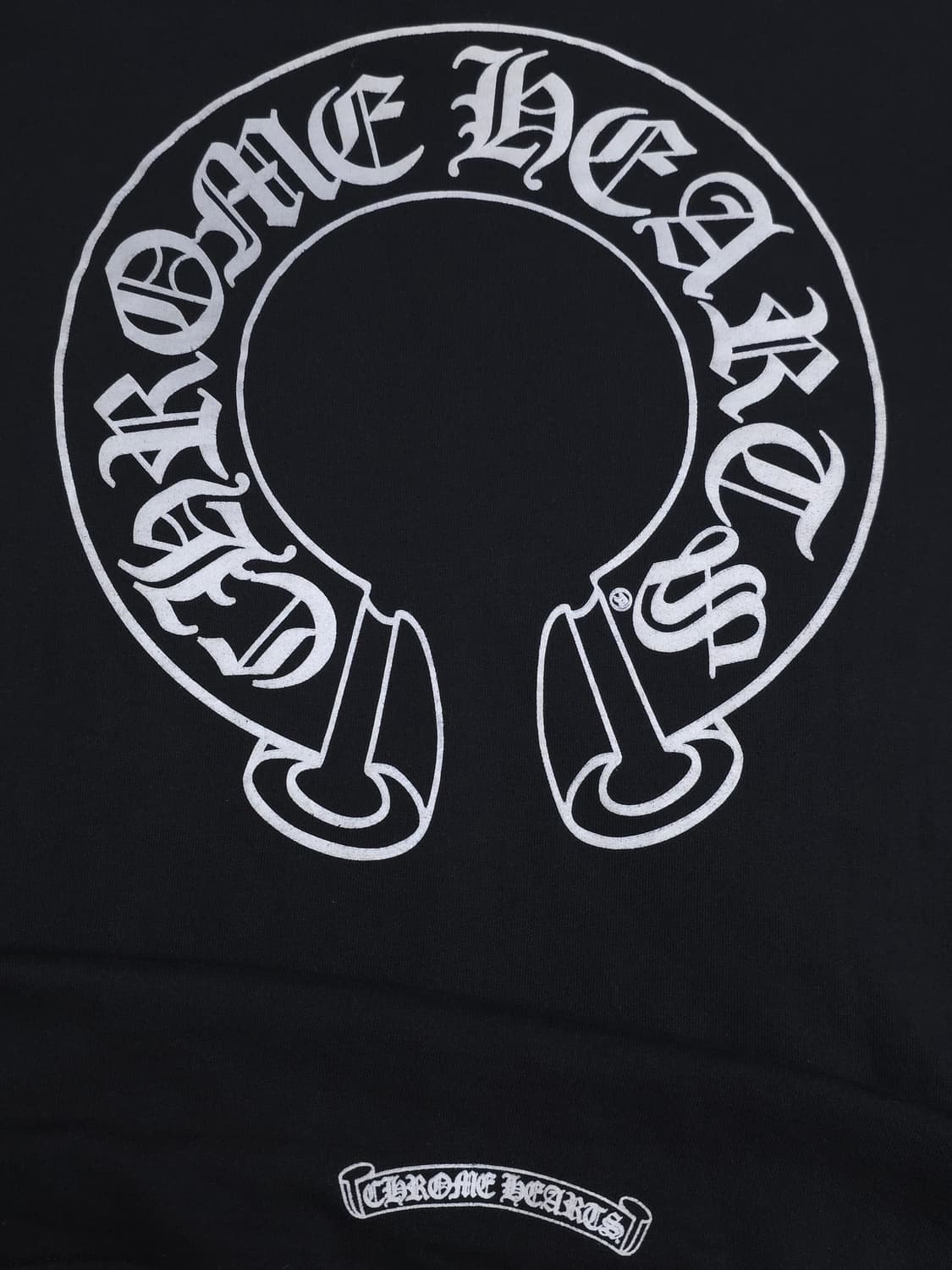 [XL] 크롬하츠 홀스슈 플로랄 헤비웨이트 후드집업 블랙 상품이미지6