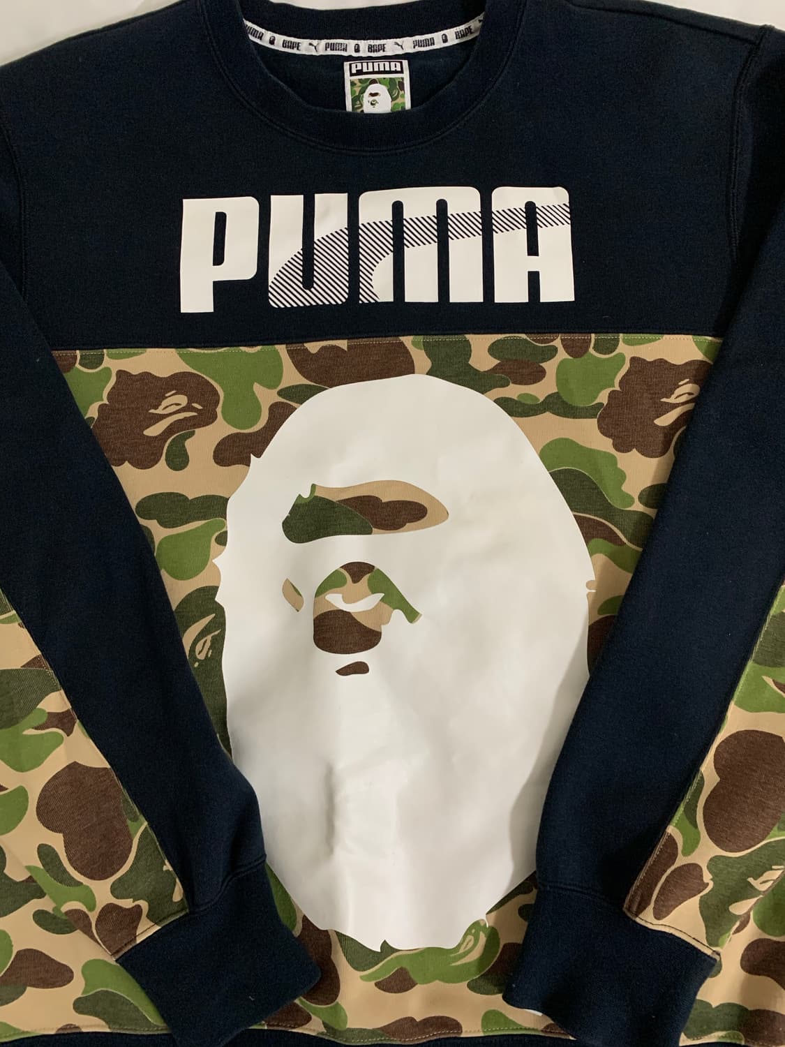 베이프&푸마 콜라보 맨투맨 상품이미지2