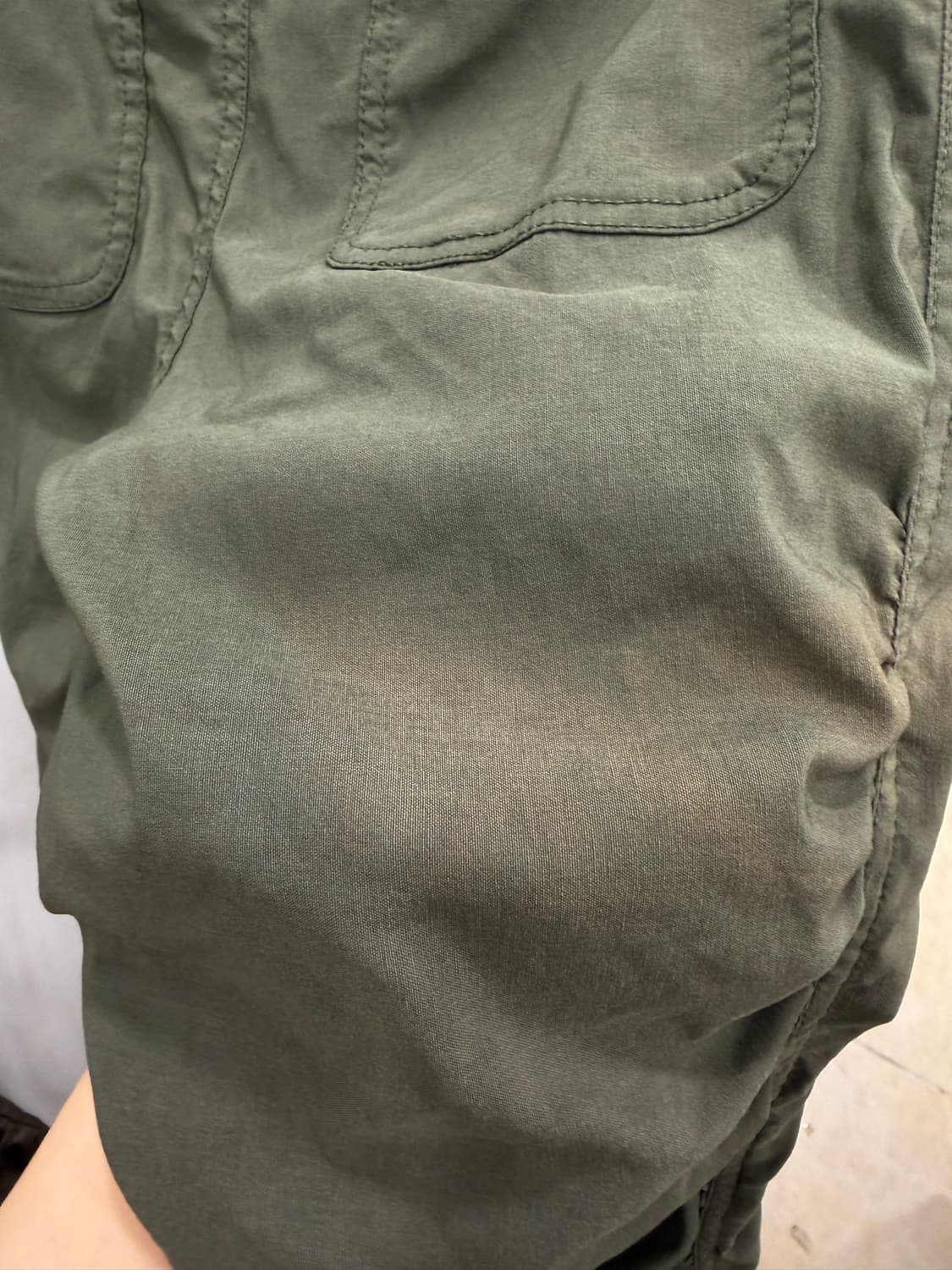 Khaki shirring leggings 상품이미지10