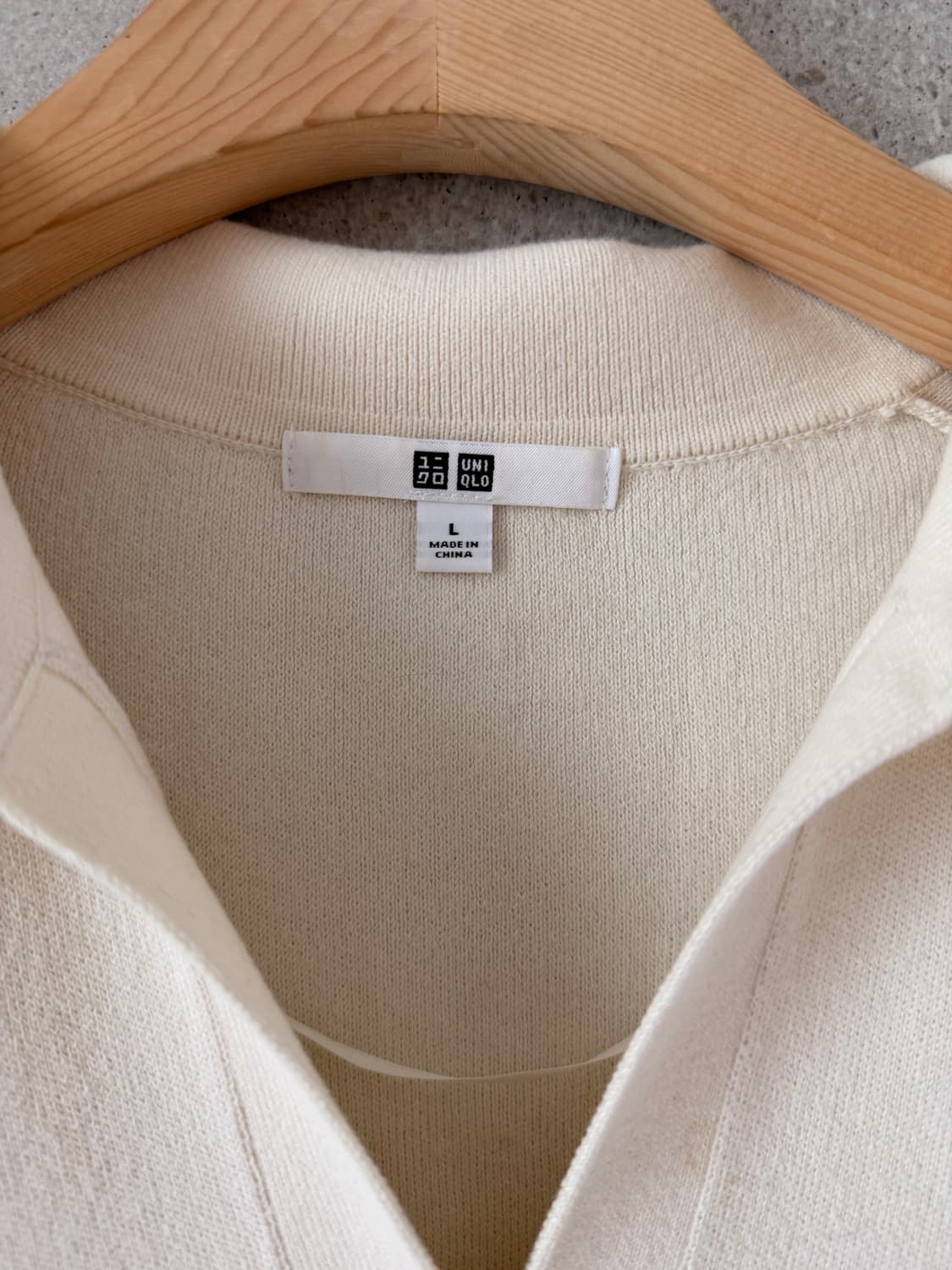 새상품 유니클로 스트라이프 롱 원피스 니트 카라넥 상품이미지3