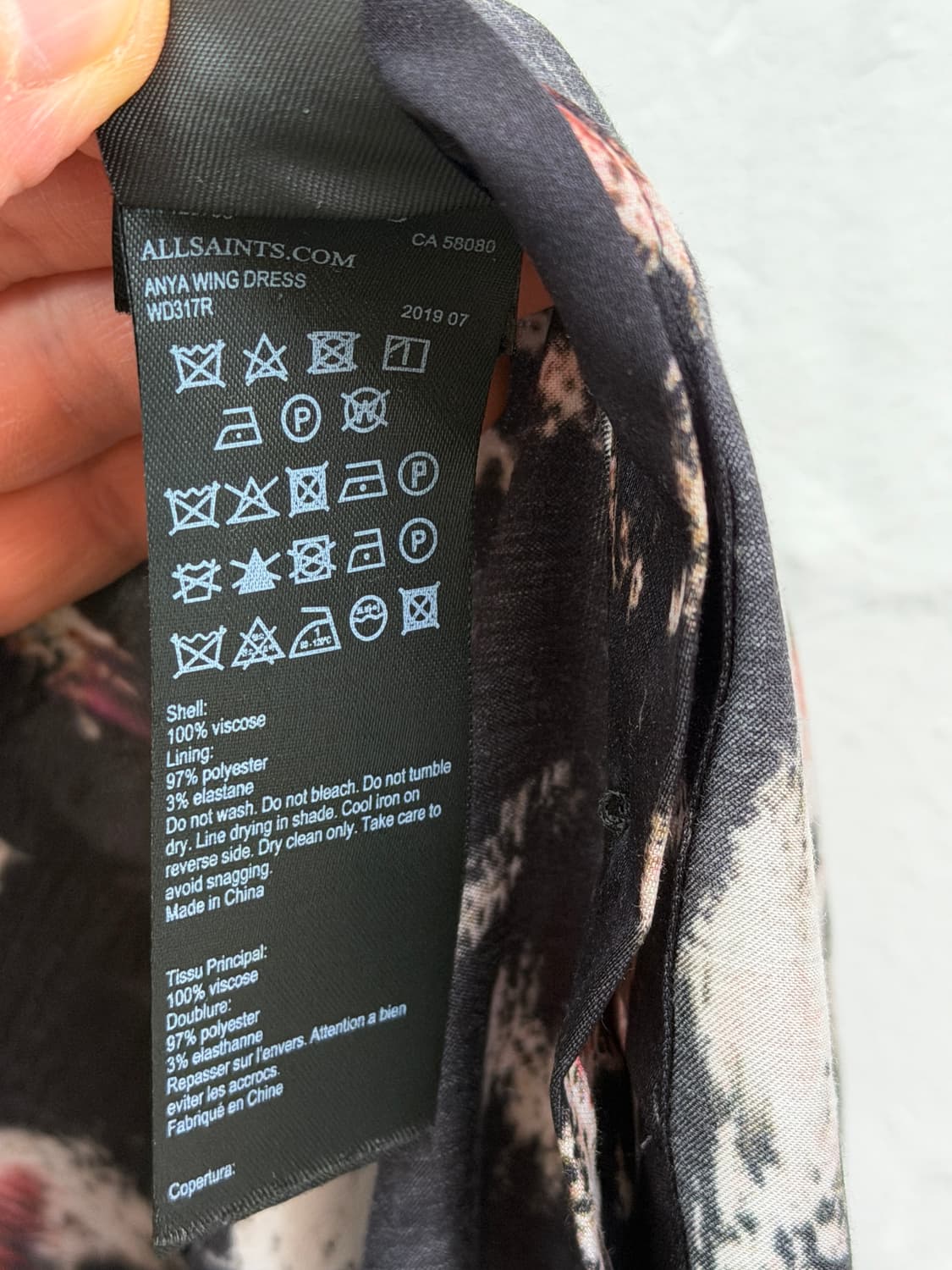 AllSaints 올세인츠 안냐 윙 셔츠 드레스 XS 상품이미지7