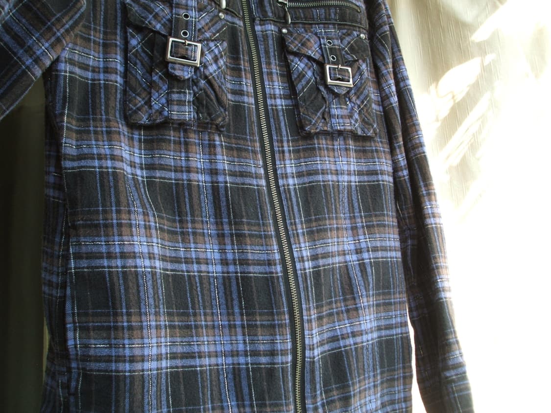 von dutch 체크 후드 집업 상품이미지2