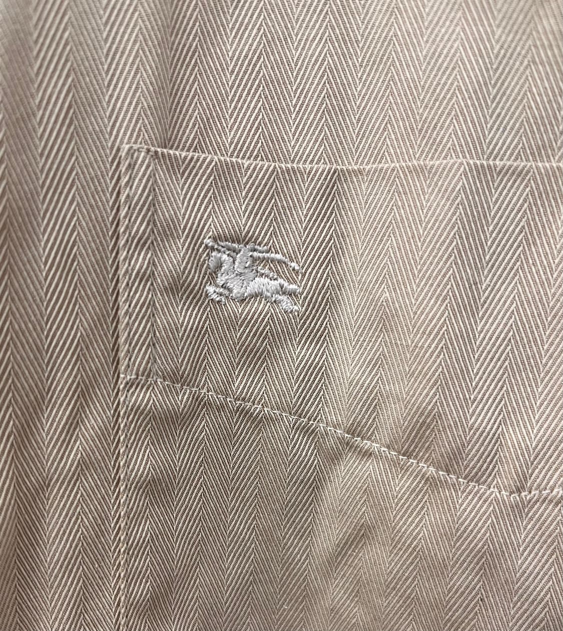 버버리 런던 베이지 헤링본 셔츠 상품이미지2