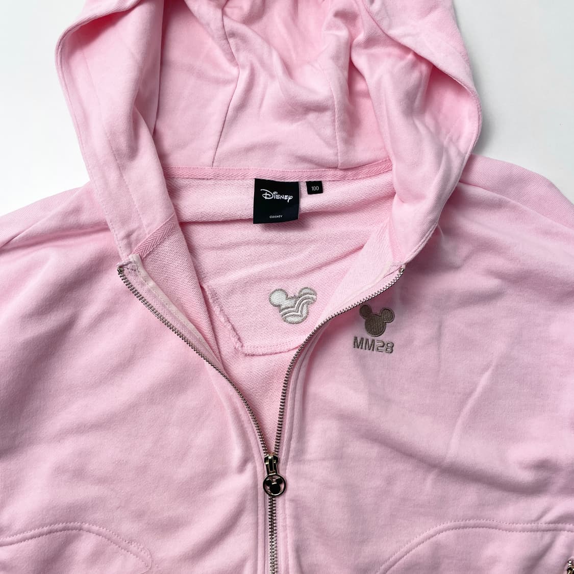 [중고] 디즈니 후드집업 딸기우유 핑크 100 상품이미지3