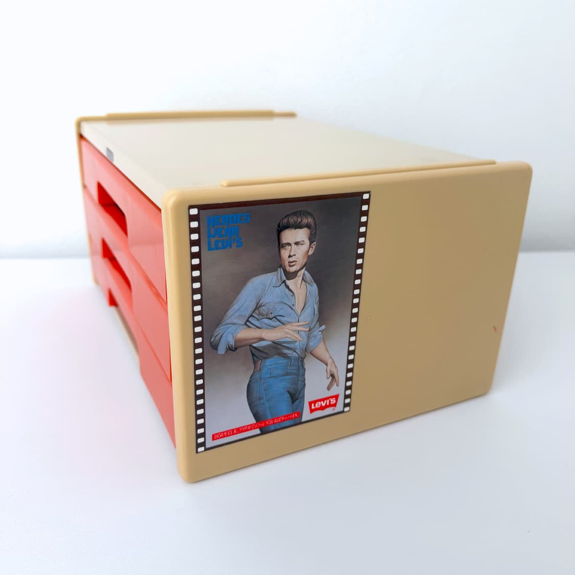 일본 쇼와 레트로 빈티지 인테리어 소품 서류케이스 보관함 제임스딘 상품이미지4