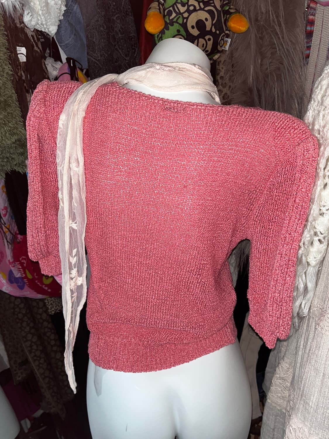 나나 하치st 히메 모리 코랄 니트탑 상품이미지2