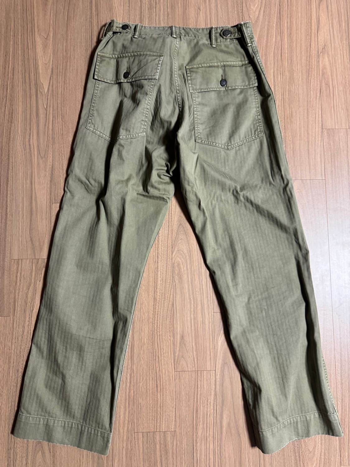 RRL(더블알엘) 헤링본 코튼 퍼티그 팬츠 30/30 상품이미지3