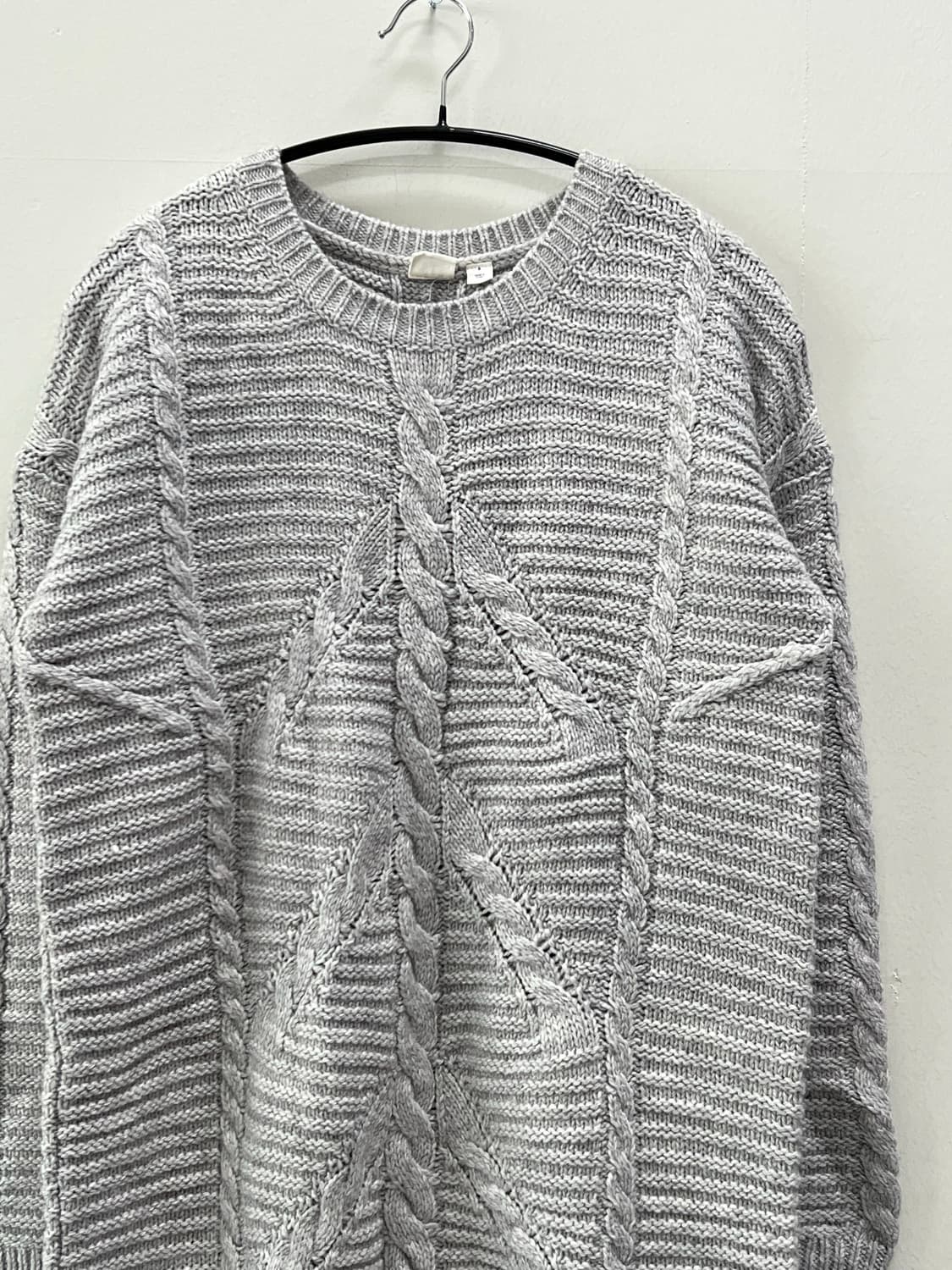 GAP 우먼스 케이블 니트 드레스 그레이 상품이미지3