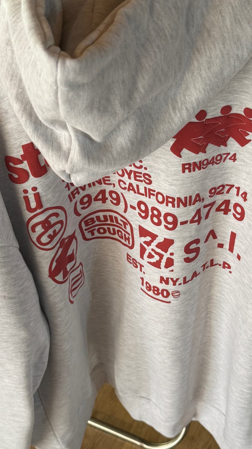 스투시 DNA 백염 후드집업 판매합니다 상품이미지1