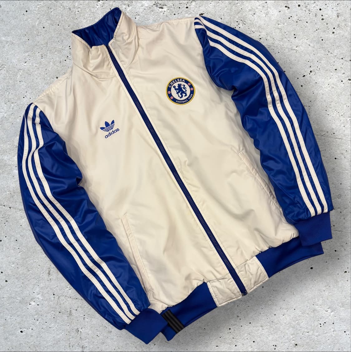 [100] 아디다스 첼시 빅로고 트랙 점퍼 자켓 블루 D196 상품이미지2