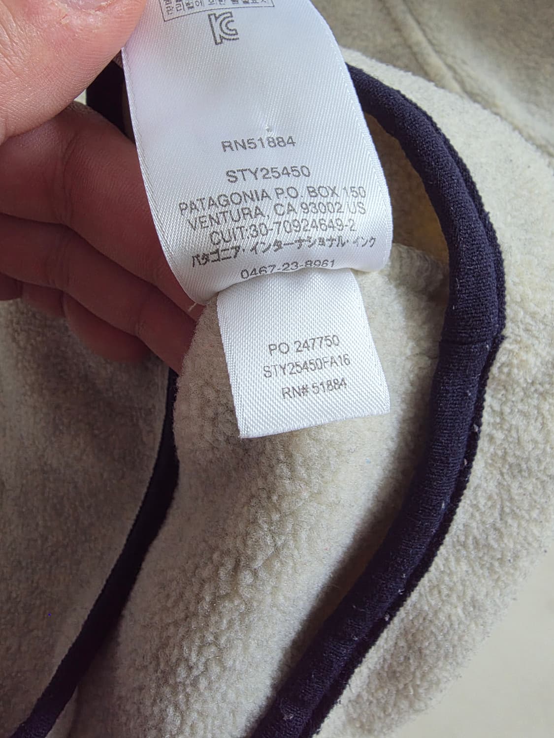 파타고니아 신칠라 헤비웨이트 오트밀 S 상품이미지4