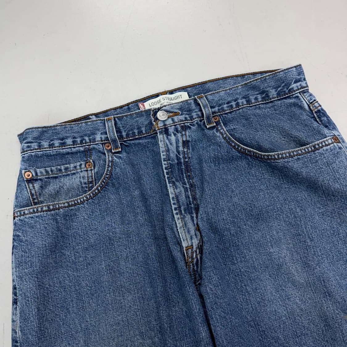 리바이스 00s 569 새깅 와이드 워싱 데님팬츠 상품이미지4