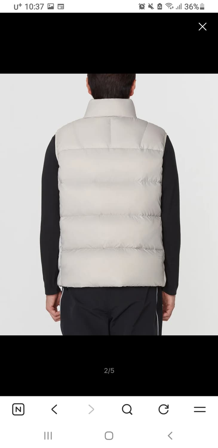 무신사 스탠다드 스포츠 패딩조끼 L 상품이미지3