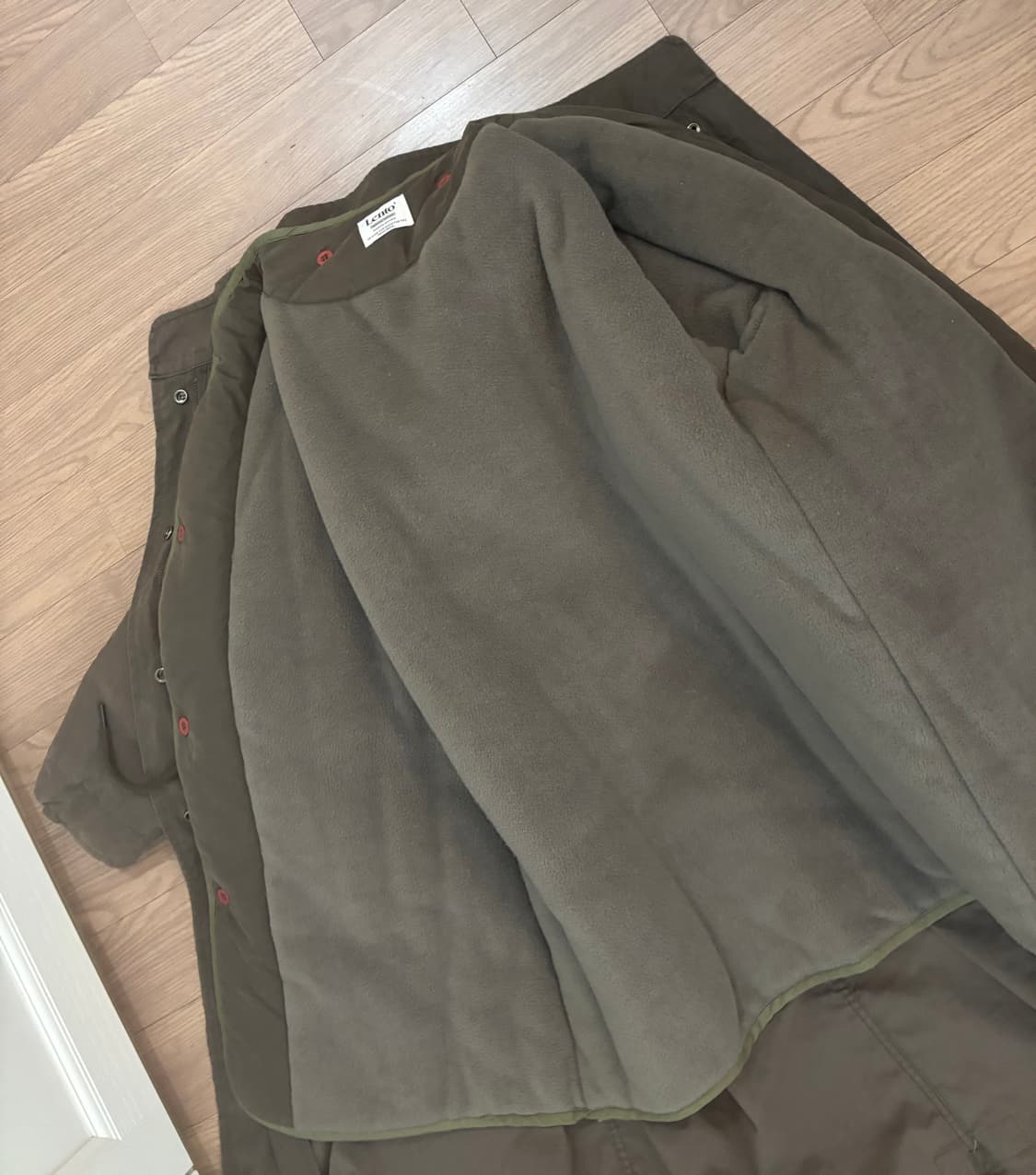 슬로우앤드 야상 롱패딩 여성 프리사이즈 내피탈착 가능 상품이미지4