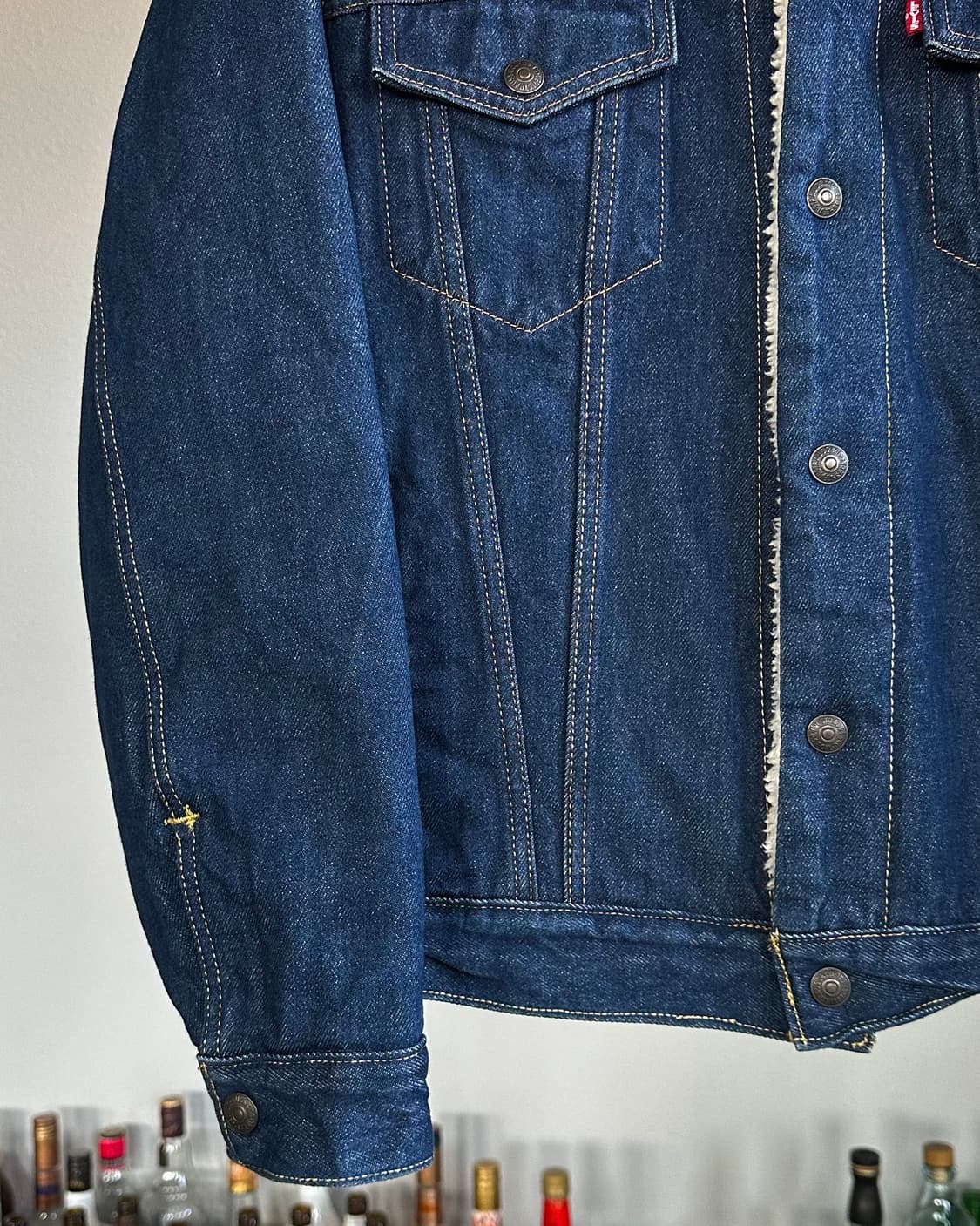 [M]리바이스 프리미엄 BigE 쉐르파 양털 트러커 데님 자켓 상품이미지5
