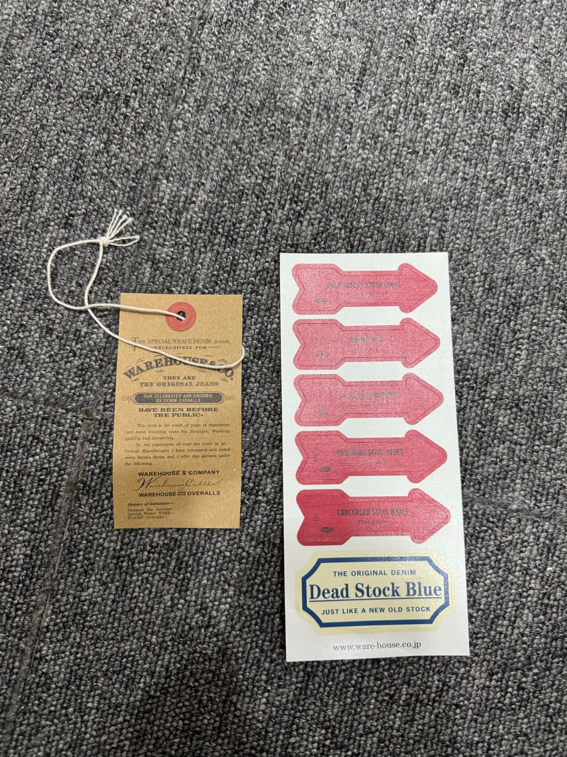 1회착용) 웨어하우스 DSB 1000xx 데드스탁블루 원워시 데님 34 상품이미지9