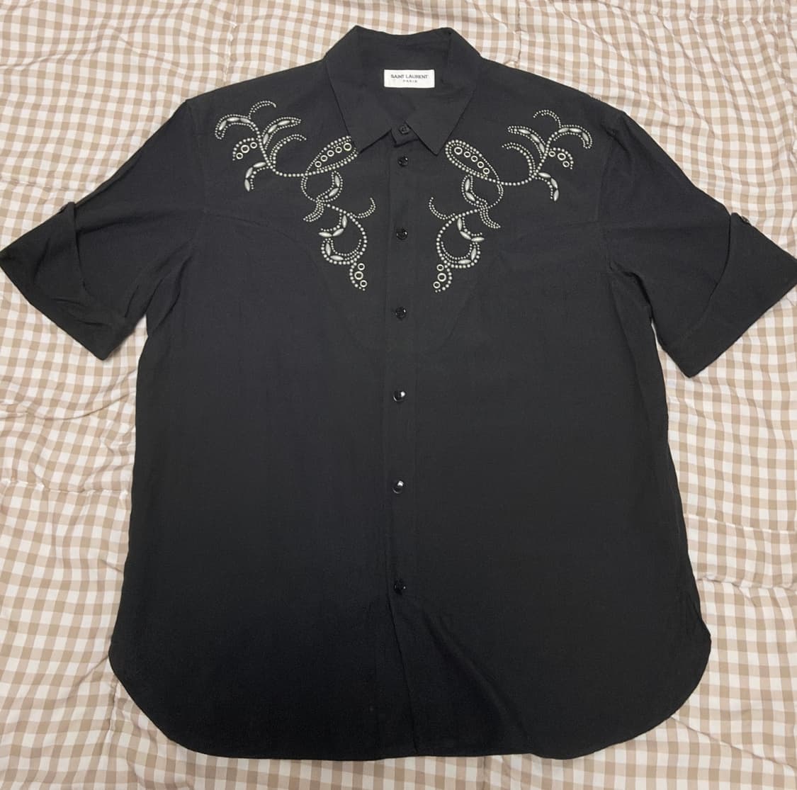 19ss 생로랑 스틸자수 셔츠 상품이미지1
