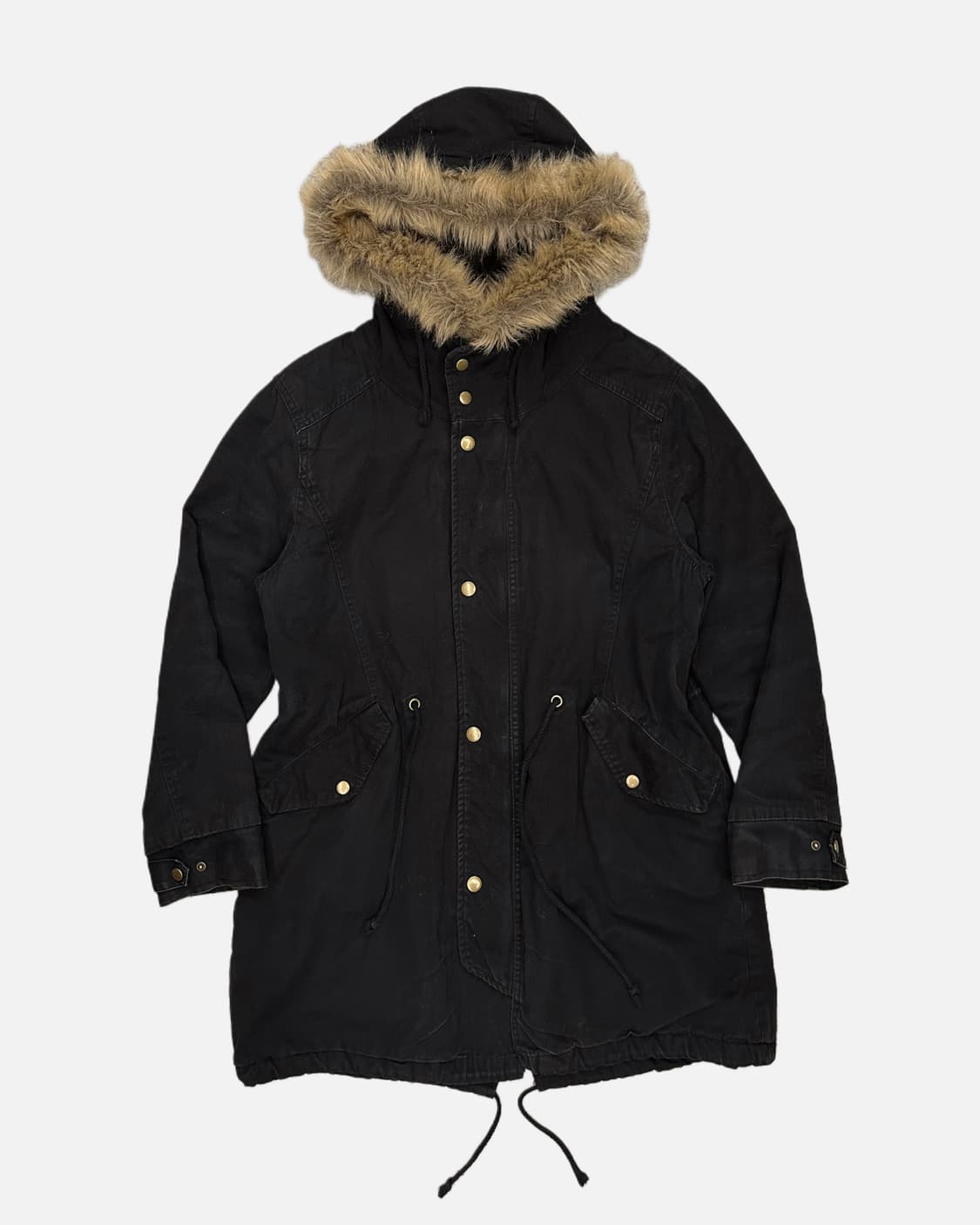 black fur hood field parka 상품이미지1