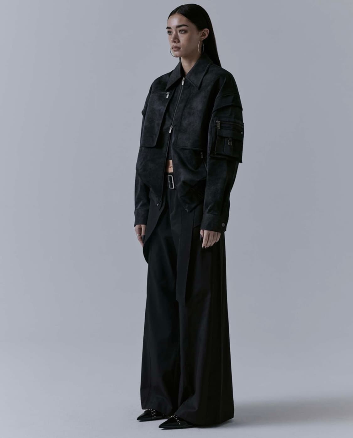 트리밍버드 스웨이드 매트 레더 자켓 상품이미지3