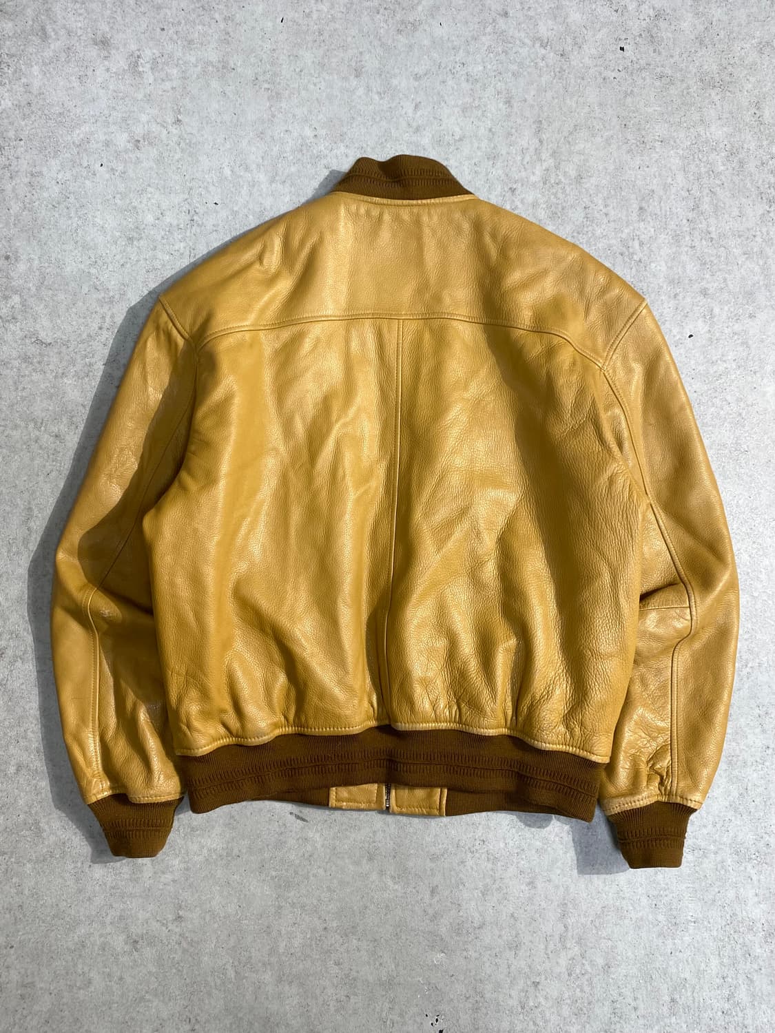 [L] 90-00s Vintage 빈티지 양가죽 레더 블루종 자켓 상품이미지5