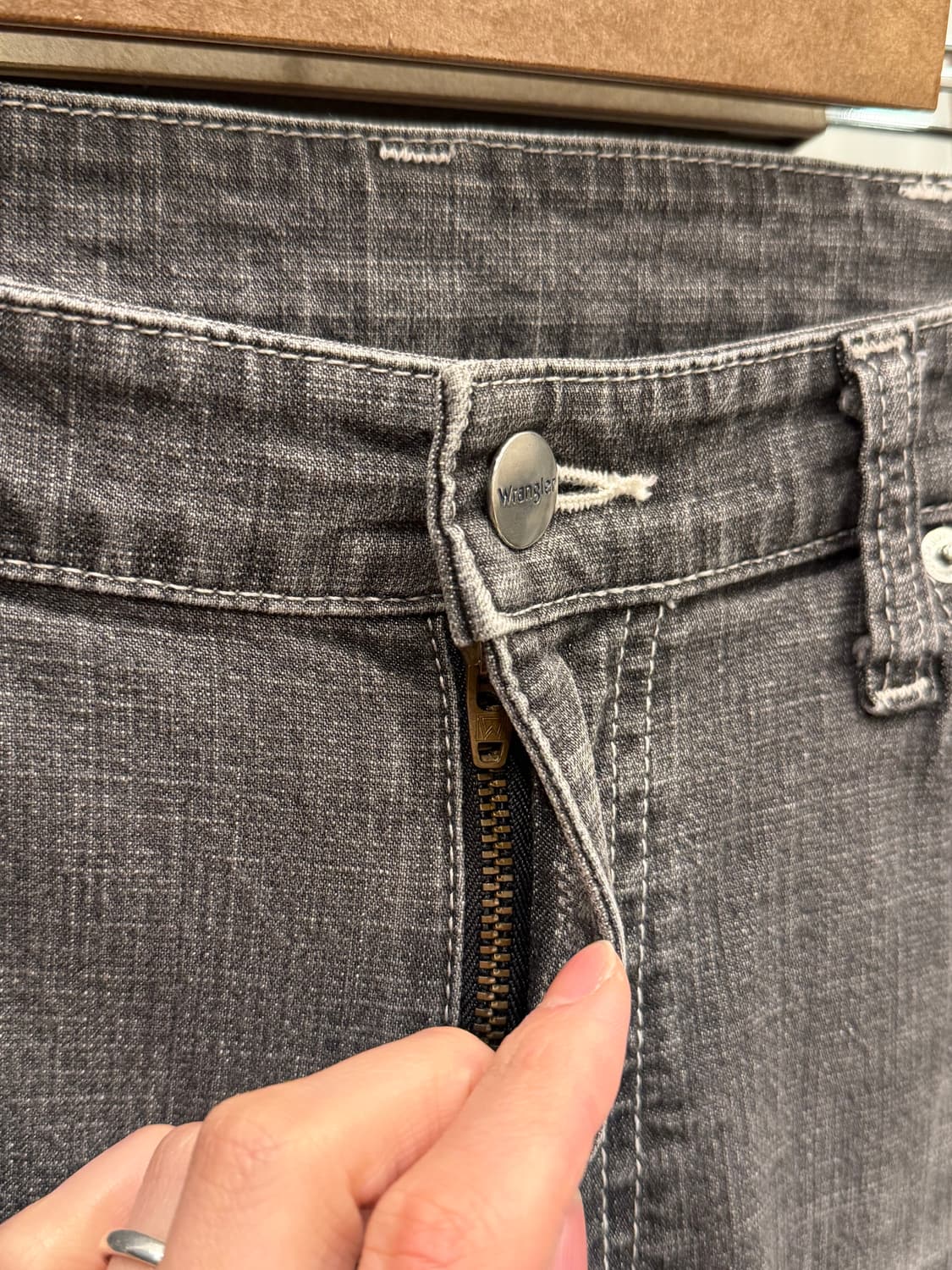 Wrangler 랭글러 흑청 데님 팬츠 (31inch) 상품이미지3