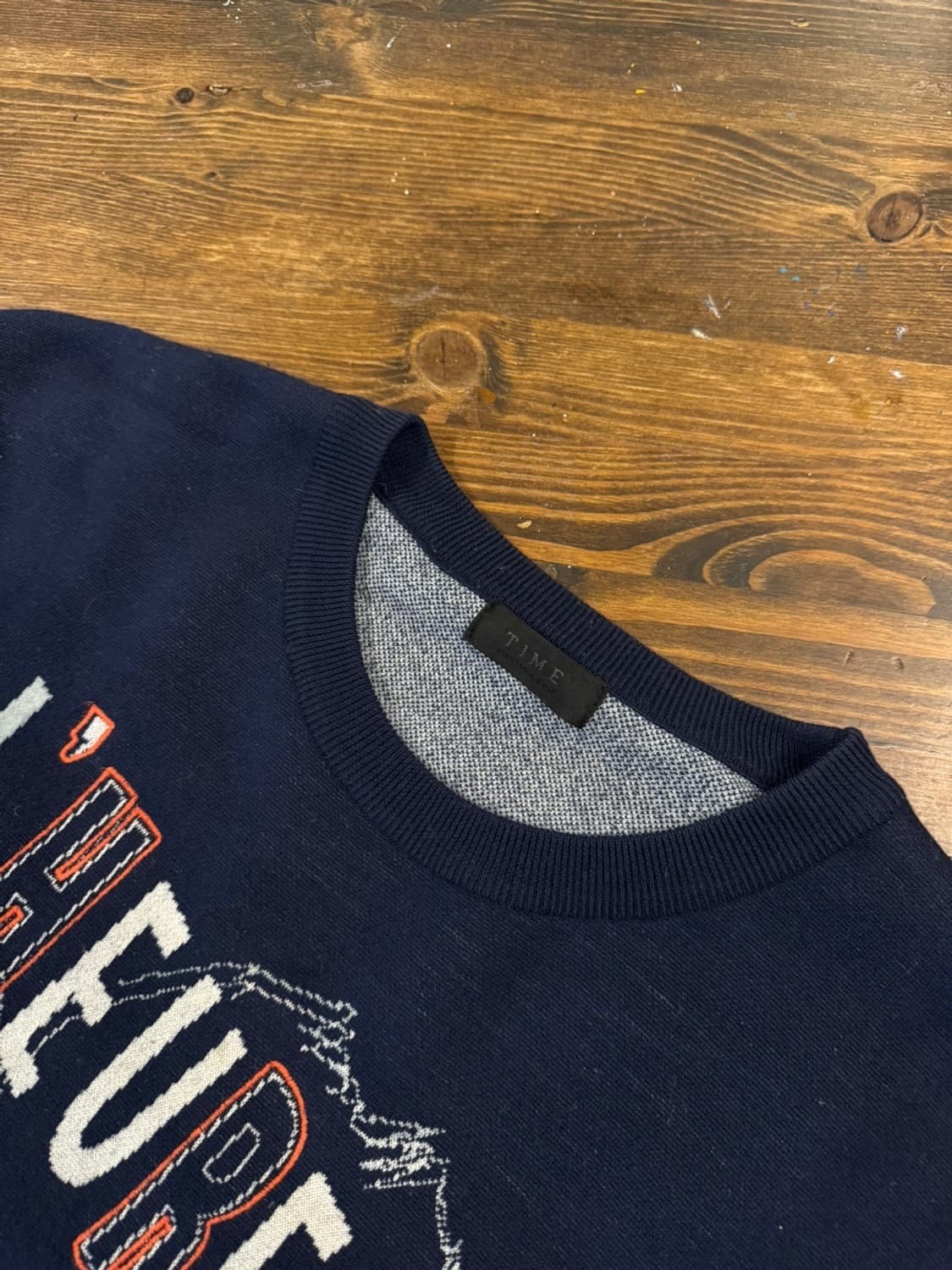 타임옴므 그래픽 니트 100 상품이미지6