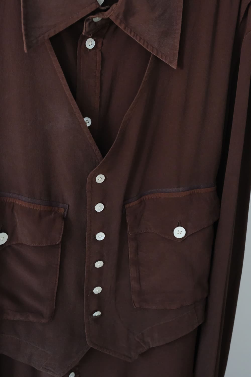 MASU Vest Layered Utility Shirt 상품이미지4