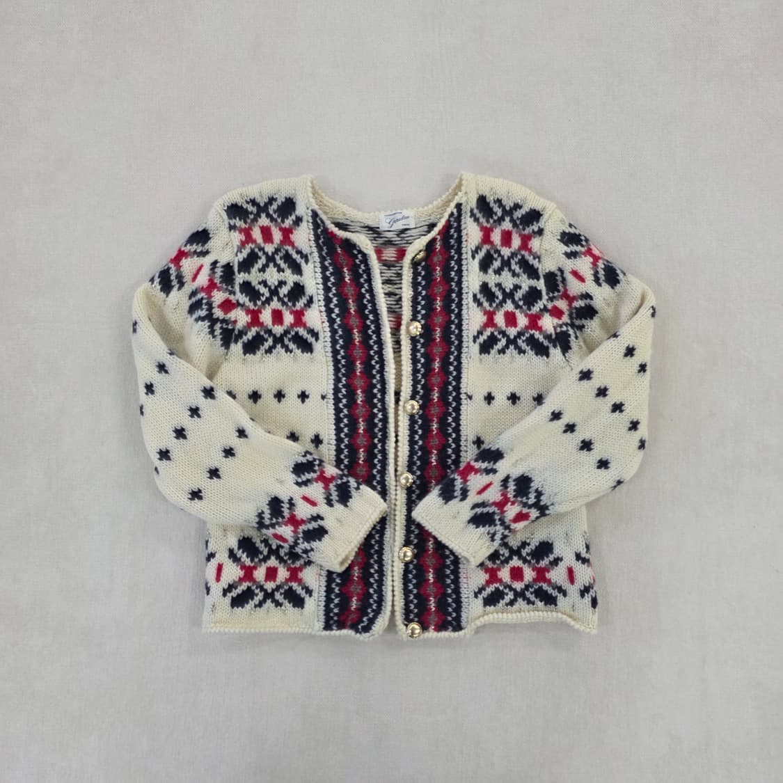 [실측] Gerulan 울 노르딕 가디건 0210J 상품이미지1