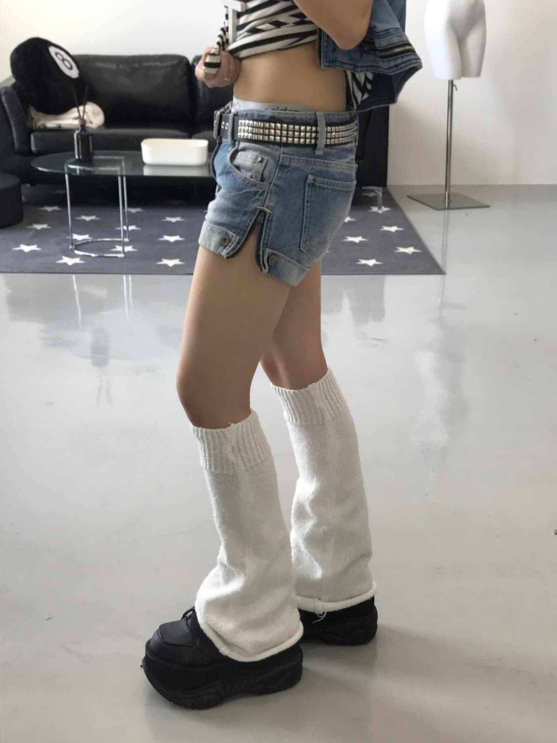 Jpn detail denim mini shorts 상품이미지2
