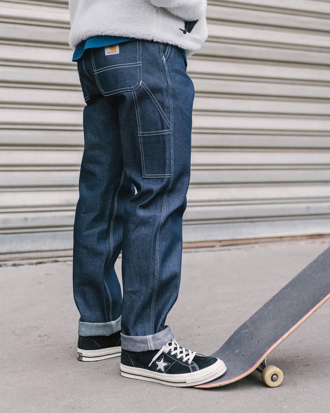 칼하트 - 데님 럭  싱글 니 팬츠 (워크 팬츠) 상품이미지10