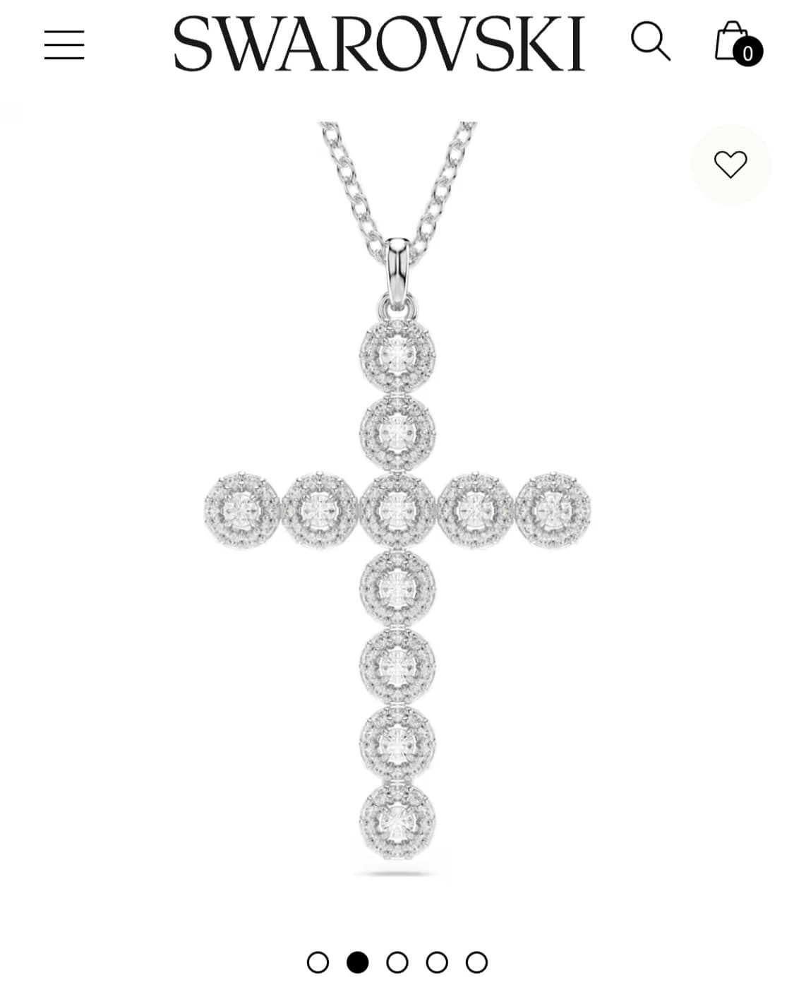 새제품)스와로브스키 태연 십자가 목걸이 정품 상품이미지4