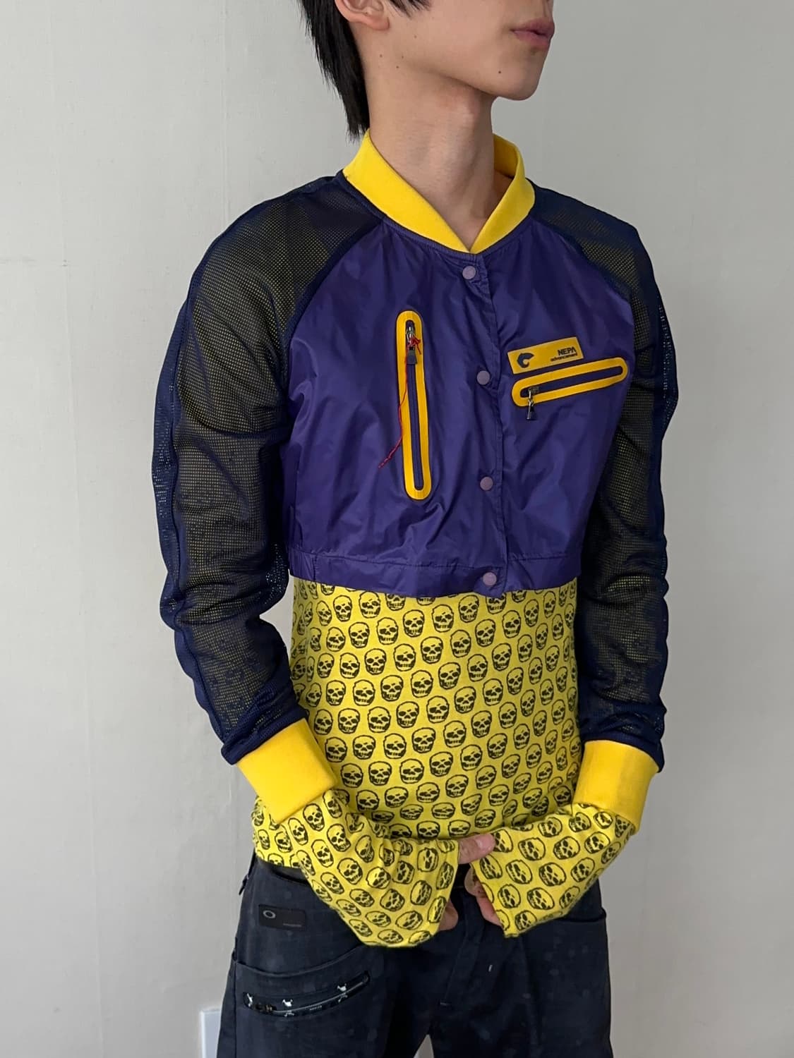 Swanky 스컬 그라데이션 롱 슬리브 상품이미지2