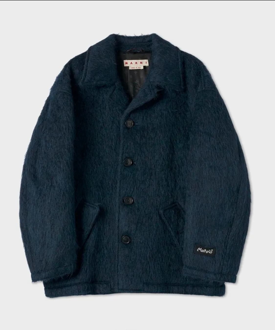 [50] 마르니 박시핏 라티네 체크 카방 코트 상품이미지1