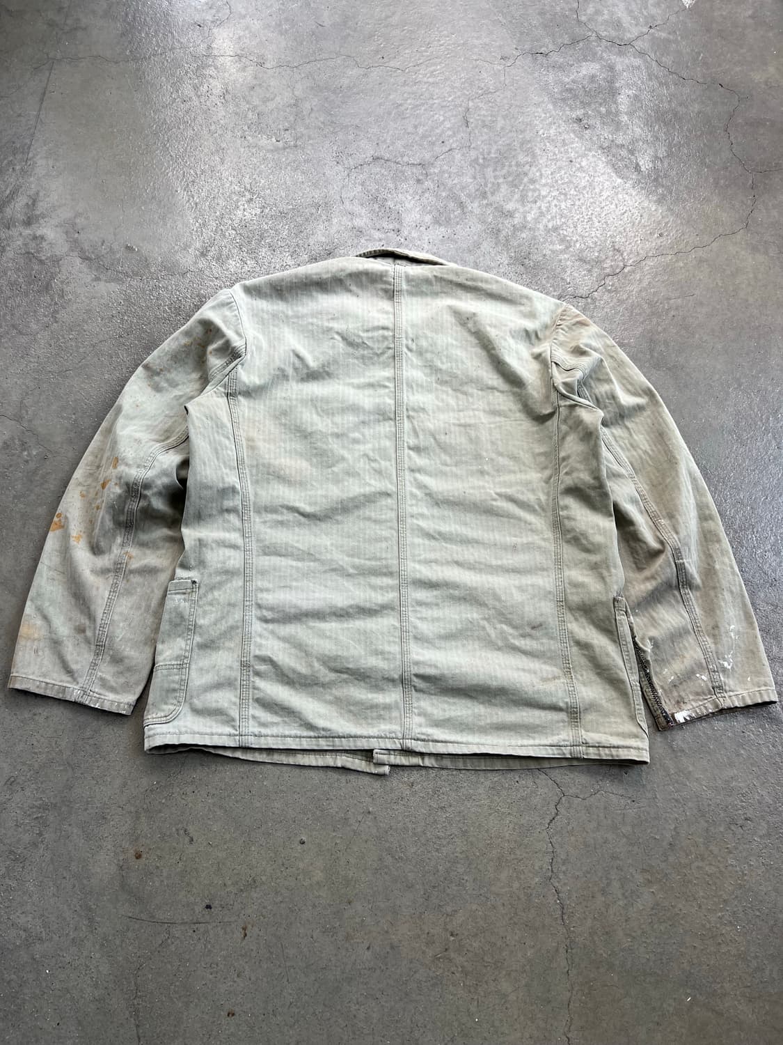 HARD FADED VINTAGE BEIGE HBT 헤링본 프렌치워크자 상품이미지2