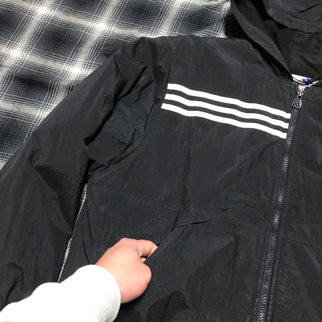 레어 90s 재팬 아디다스 퍼포먼스 후드 패딩 상품이미지3