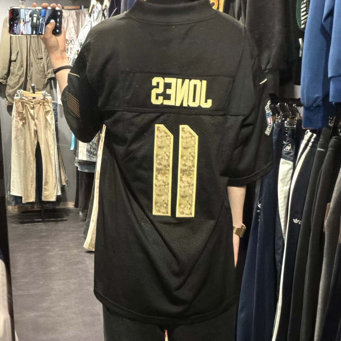 [IM] NFL X NIKE NFL NO.11 Jones 반팔 져지 블랙 상품이미지3
